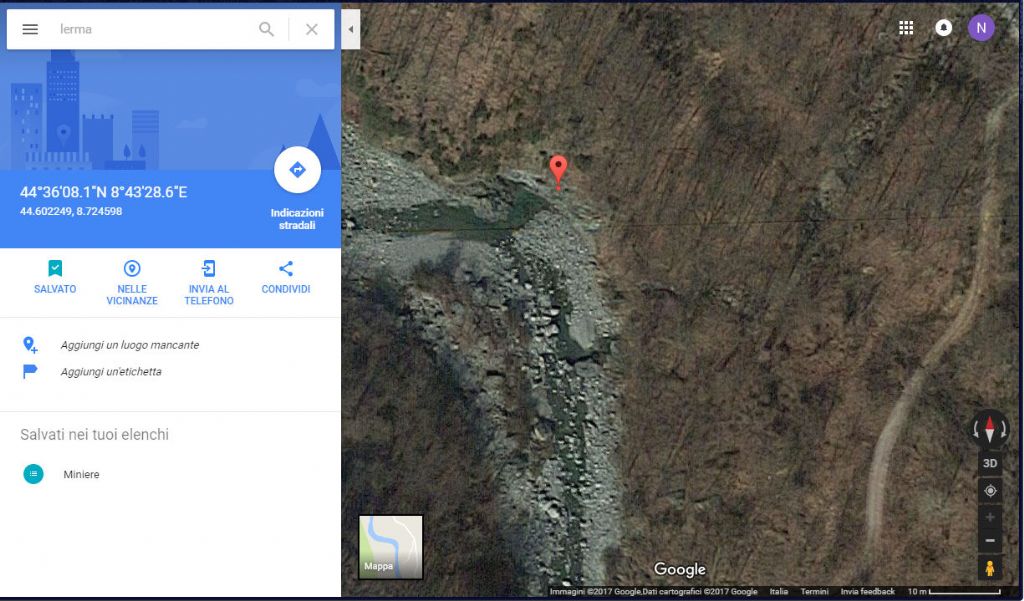 Rocce della vallata del torrente Piota nel comune di Lerma (AL)